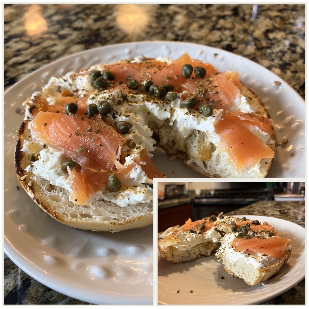 Smoked Salmon Breakfast Bagel