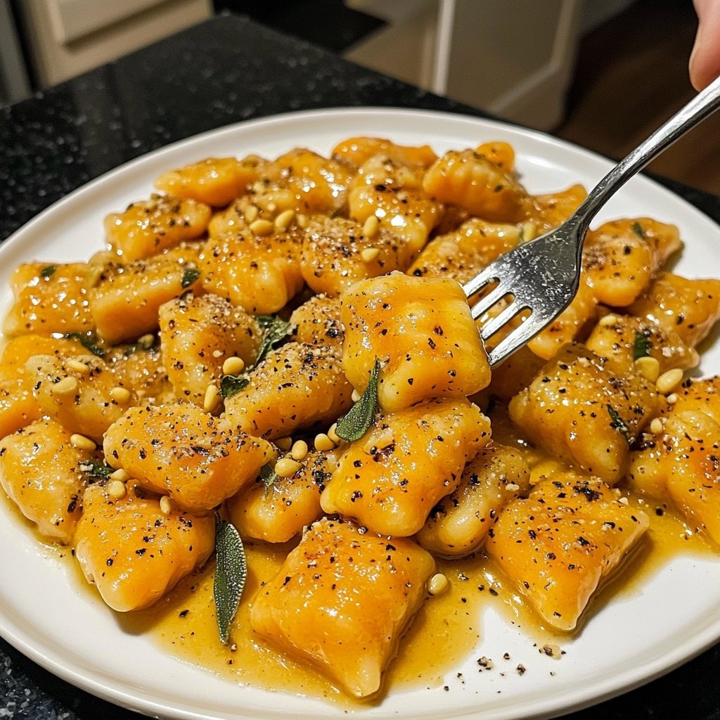 Butternut Squash Gnocchi with Sage Butter Sauce