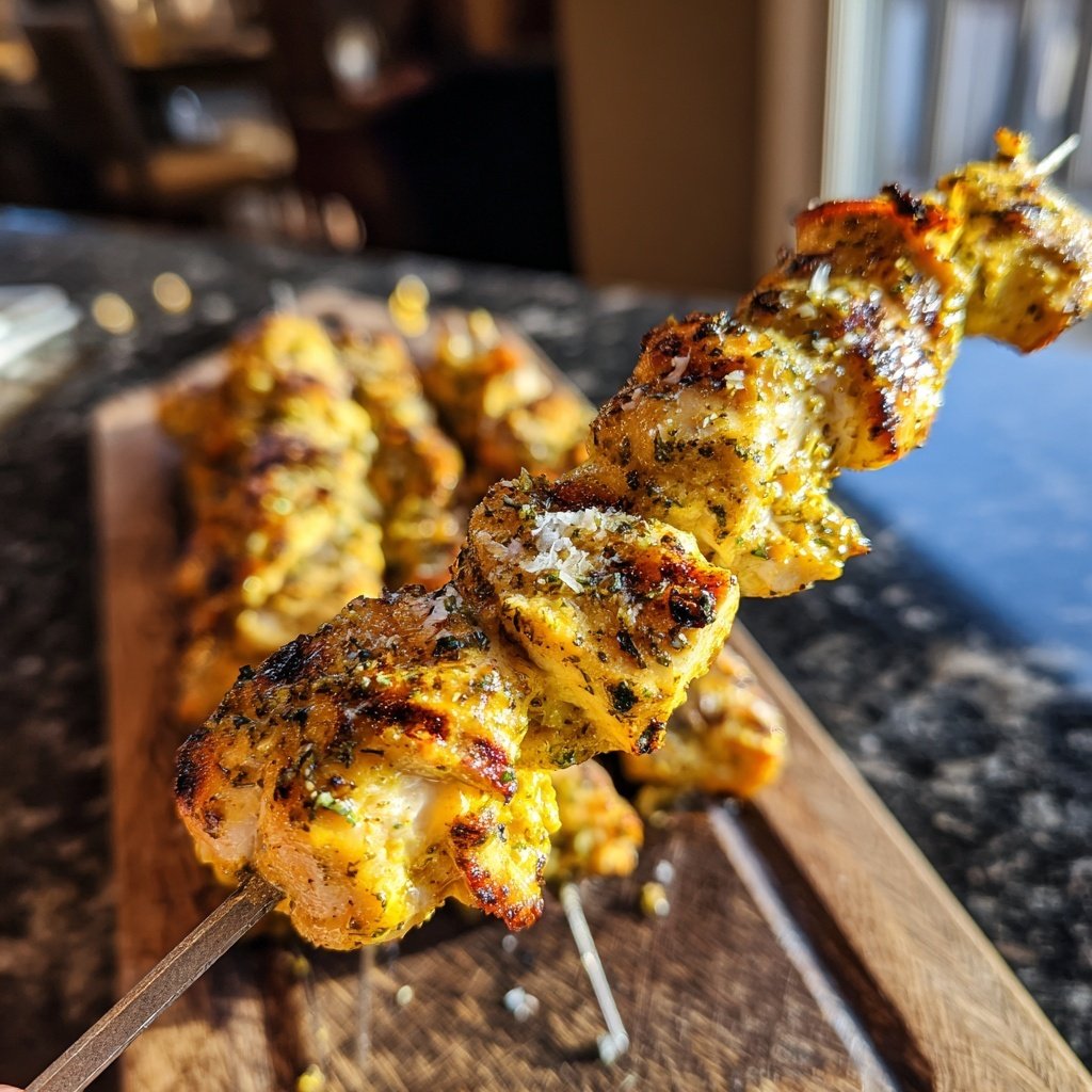 Lemon Garlic Chicken Kabobs