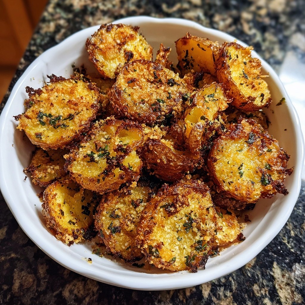Parmesan Crusted Airfryer Potatoes