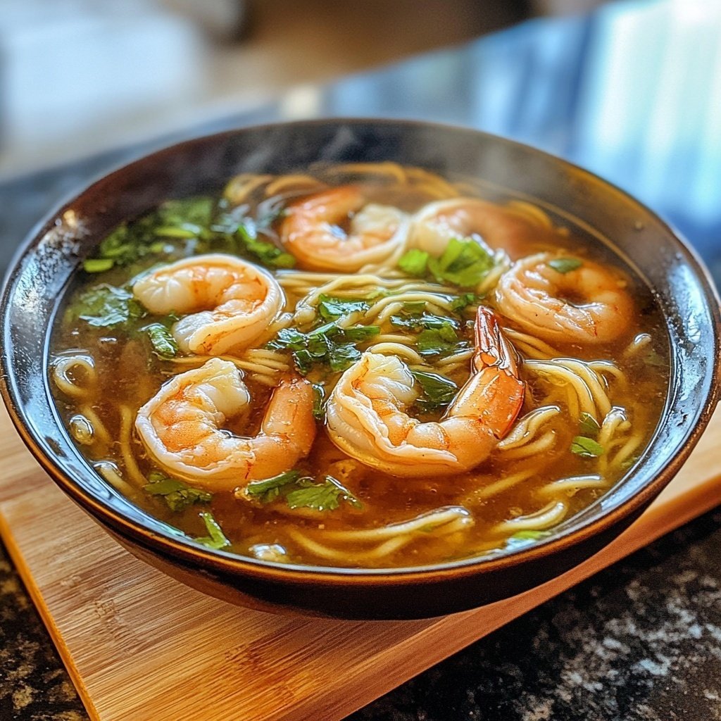 Chinese Shrimp Noodle Soup
