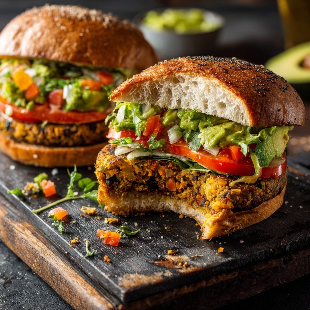 Protein-Powered Veggie Burger