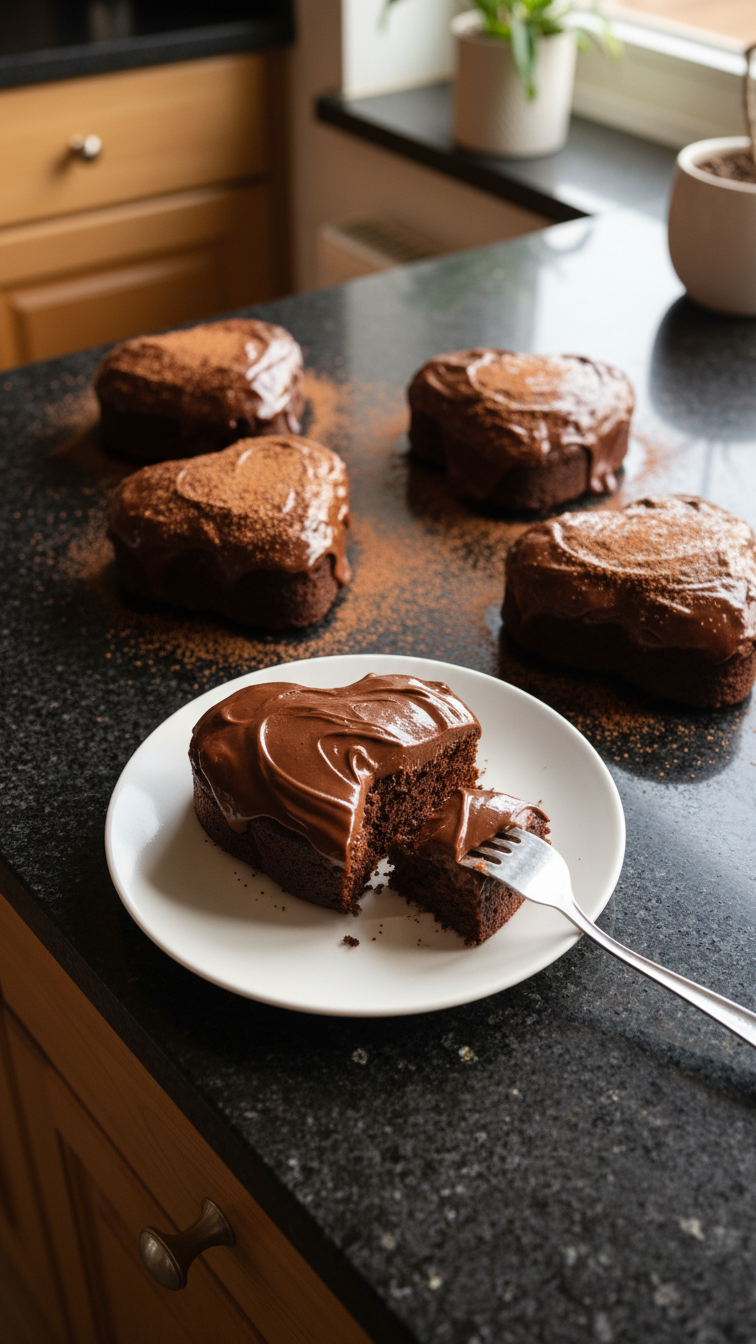 Decadent Truffle Heart Cakes