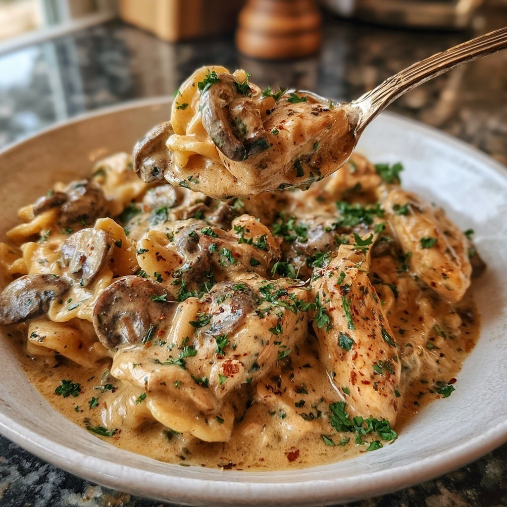 Chicken Stroganoff Mushrooms