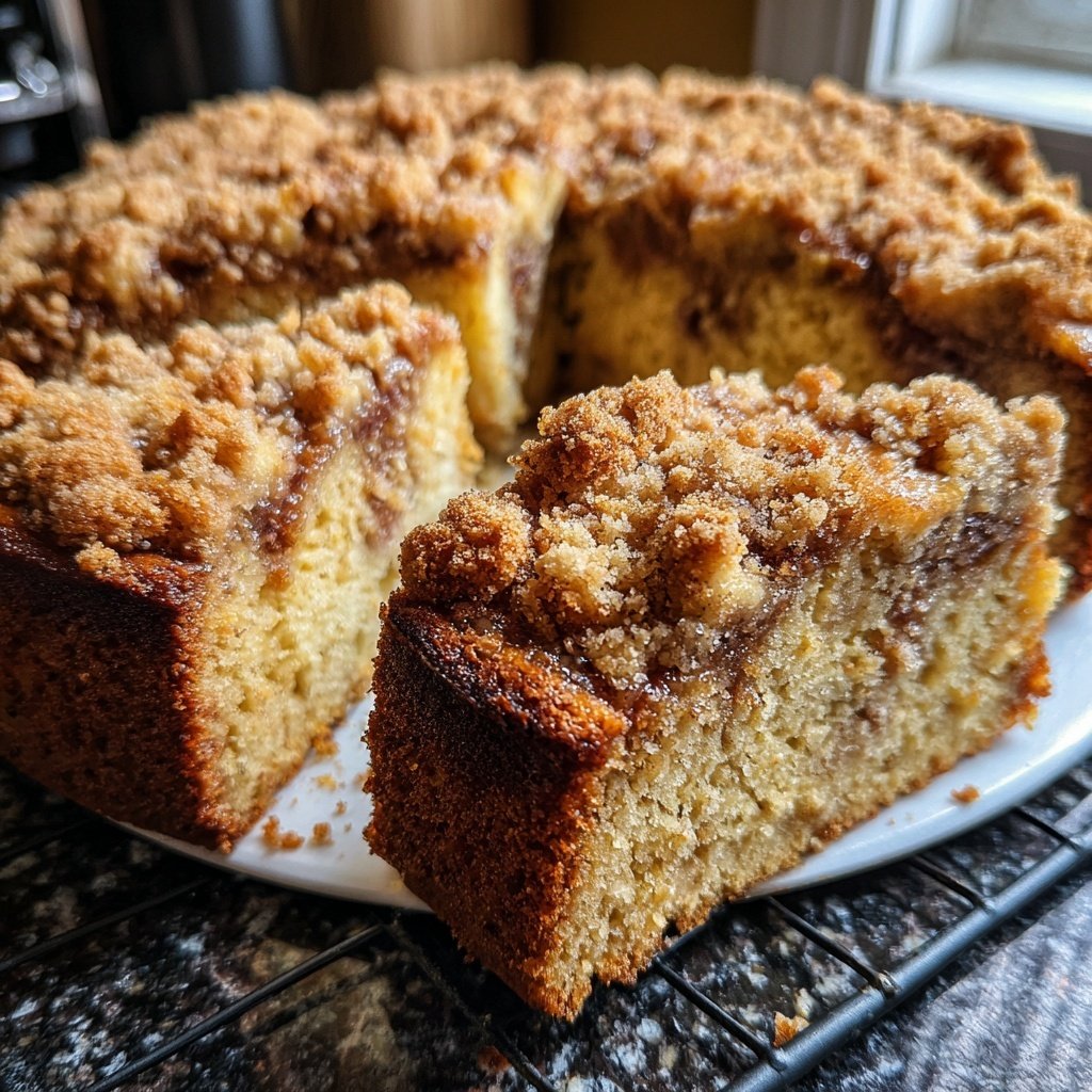 Banana Coffee Cake with Streusel