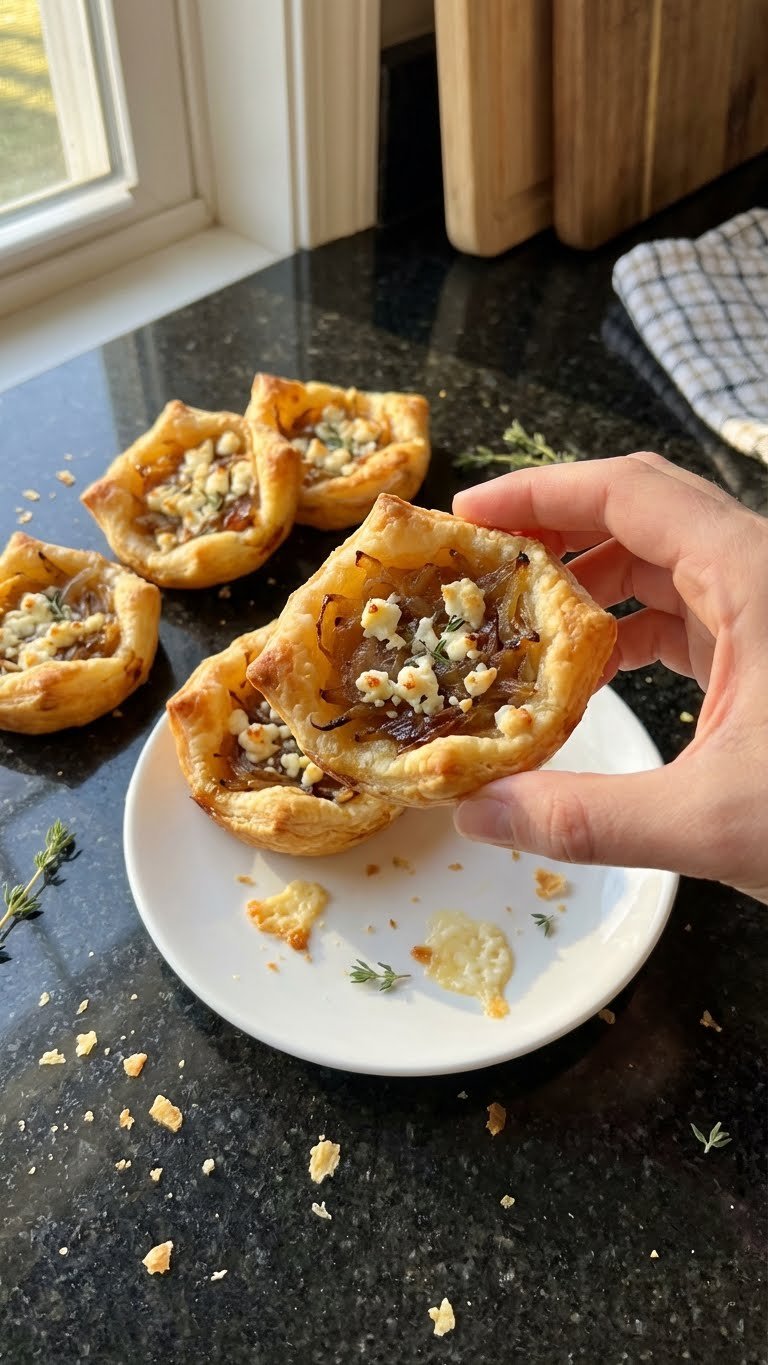Caramelized Onion and Goat Cheese Tartlets