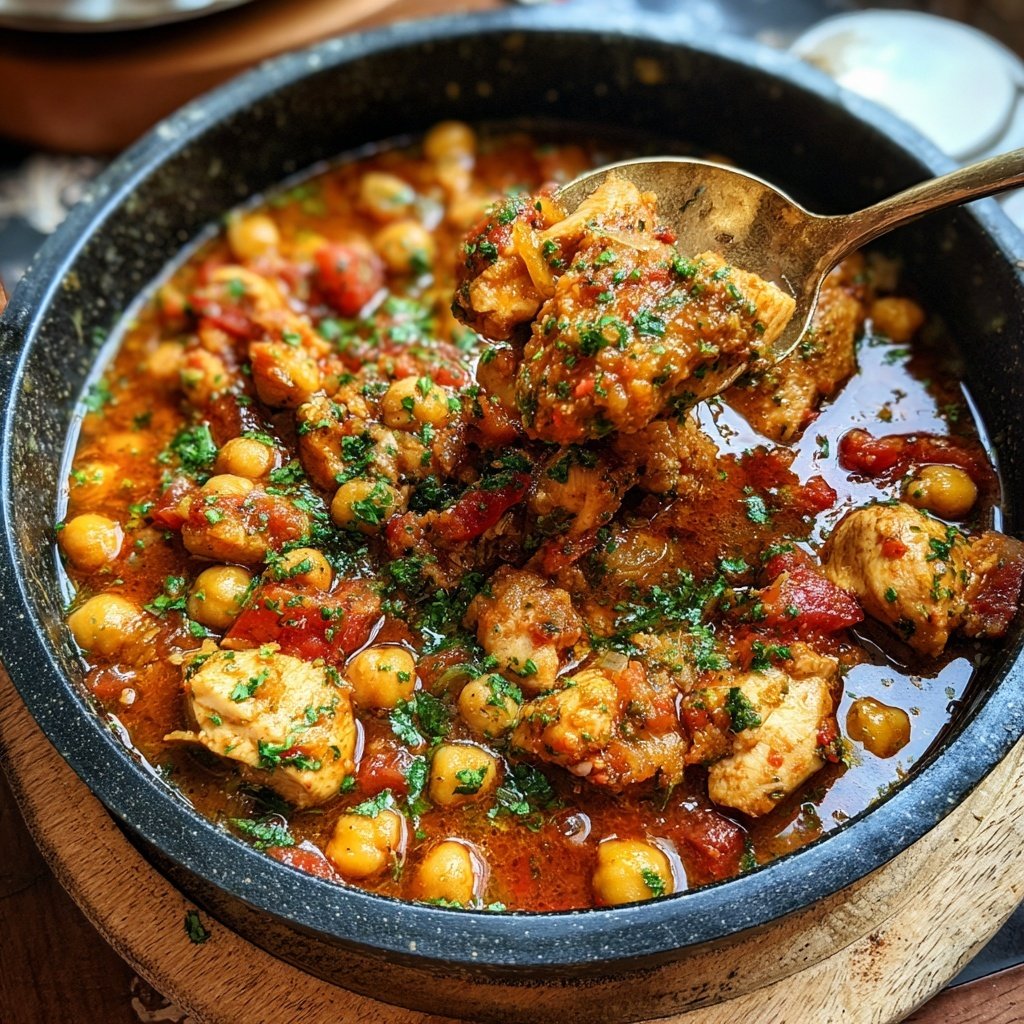 Spicy Chicken Chickpea Stew