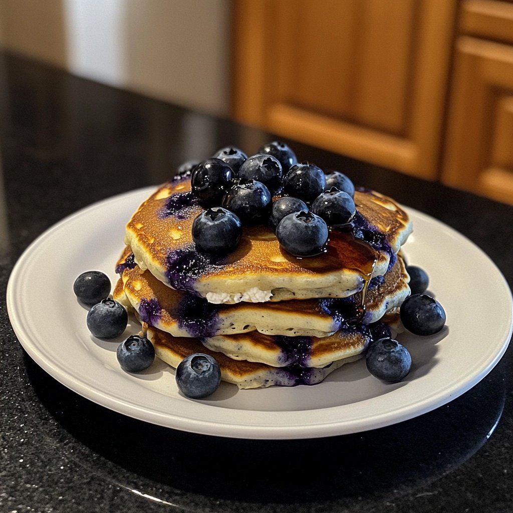 Blueberry Ricotta Pancakes