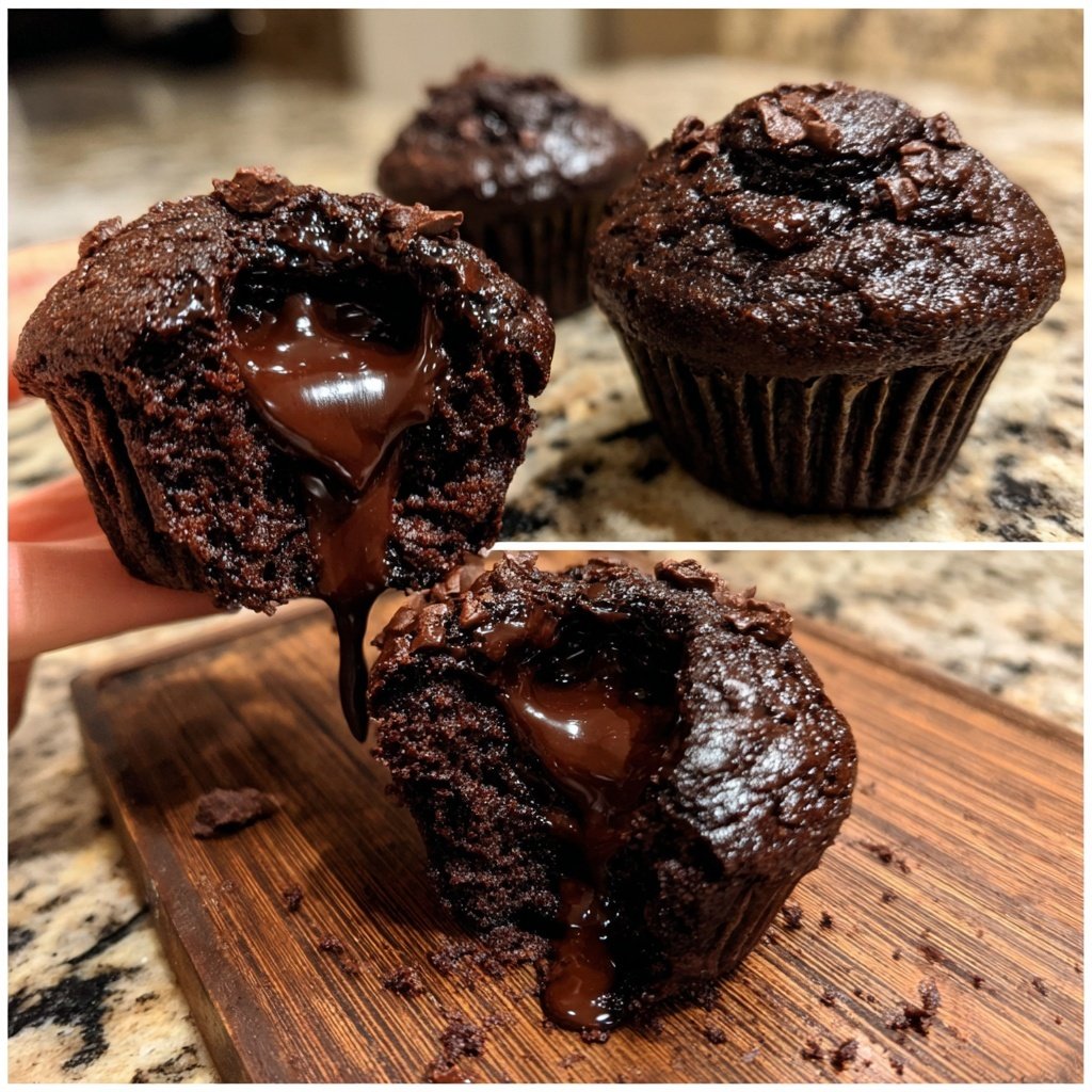 Decadent Chocolate Lava Cupcakes
