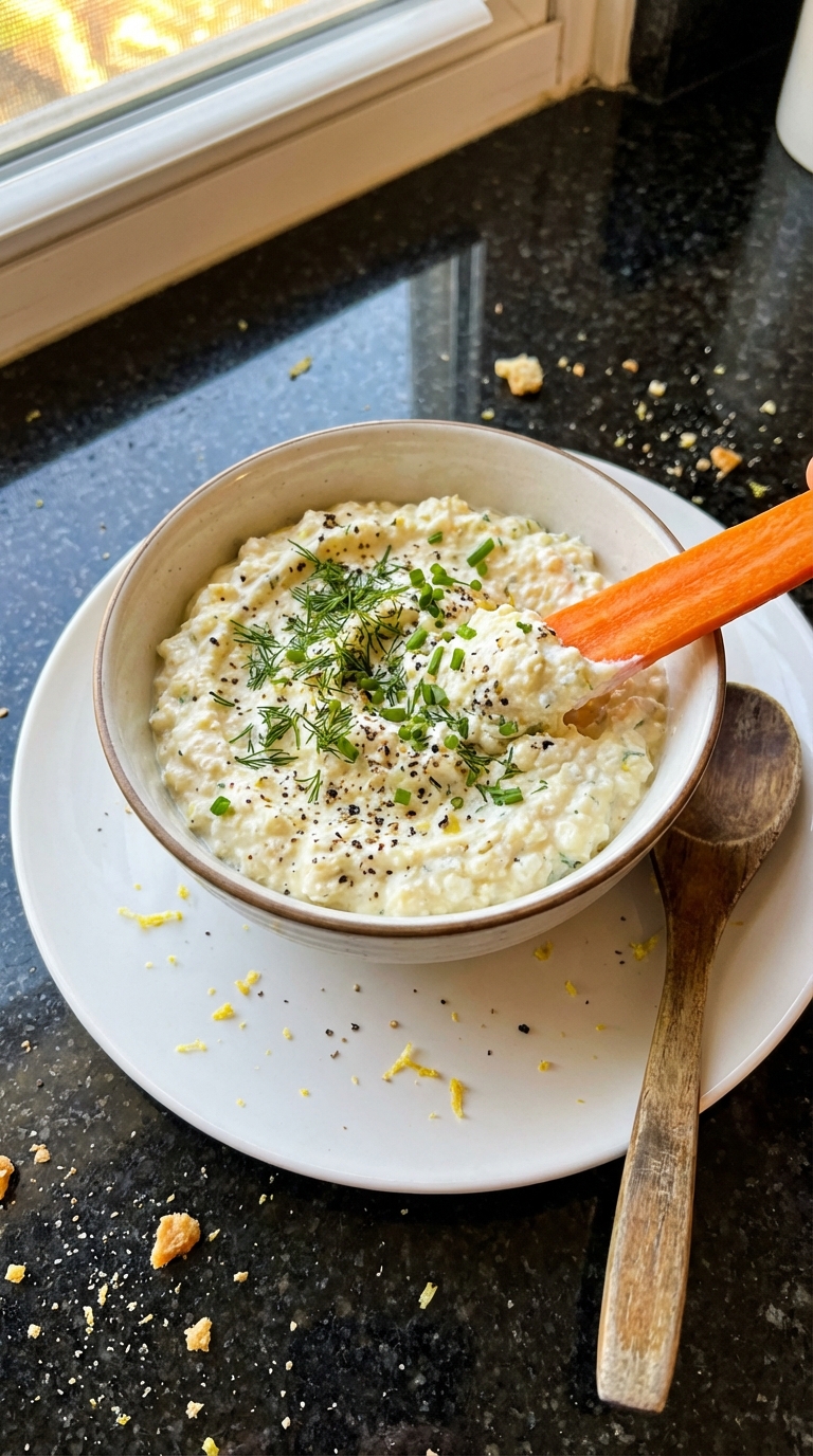 Zesty Lemon Cottage Cheese Dip