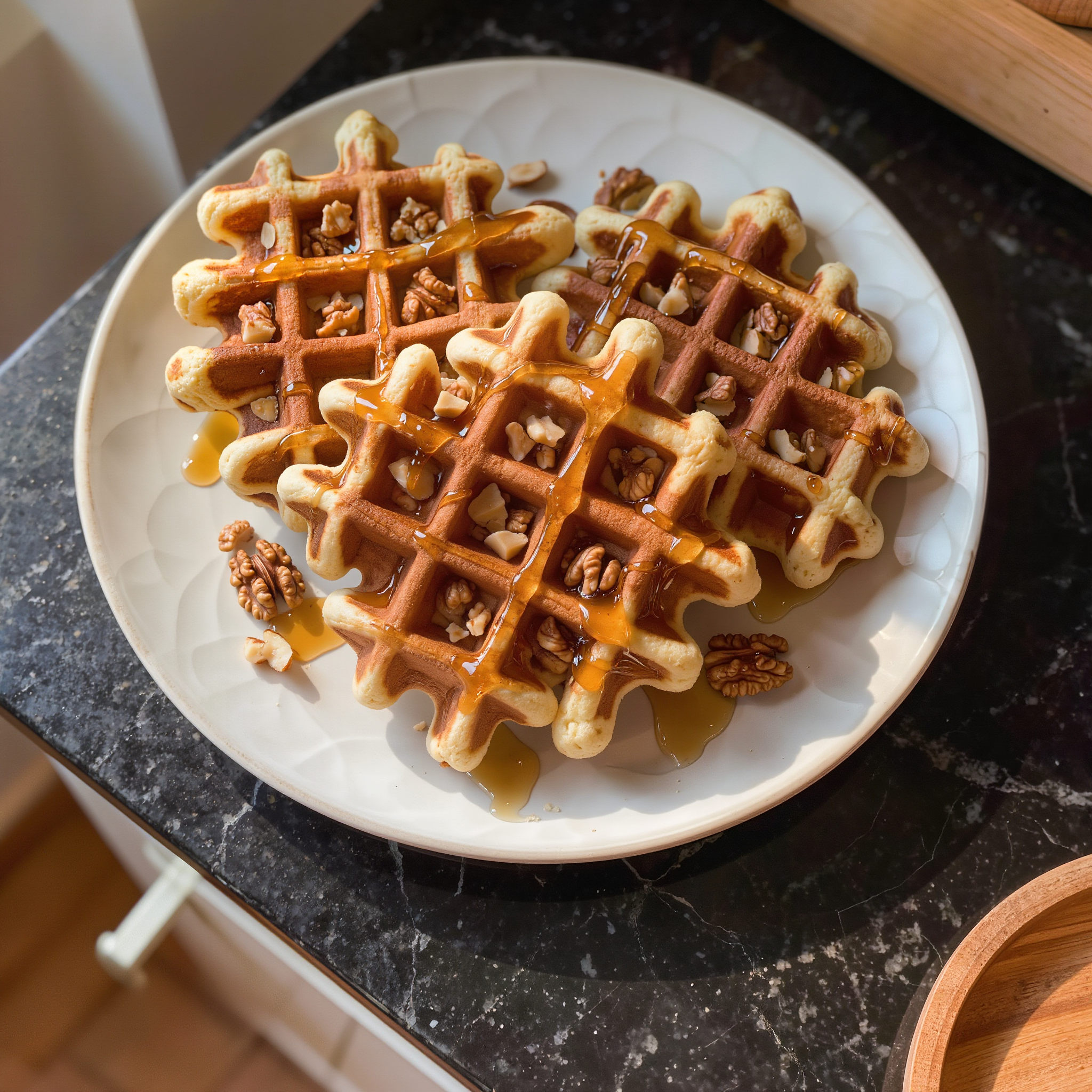 Banana Nut Waffles for Lovers