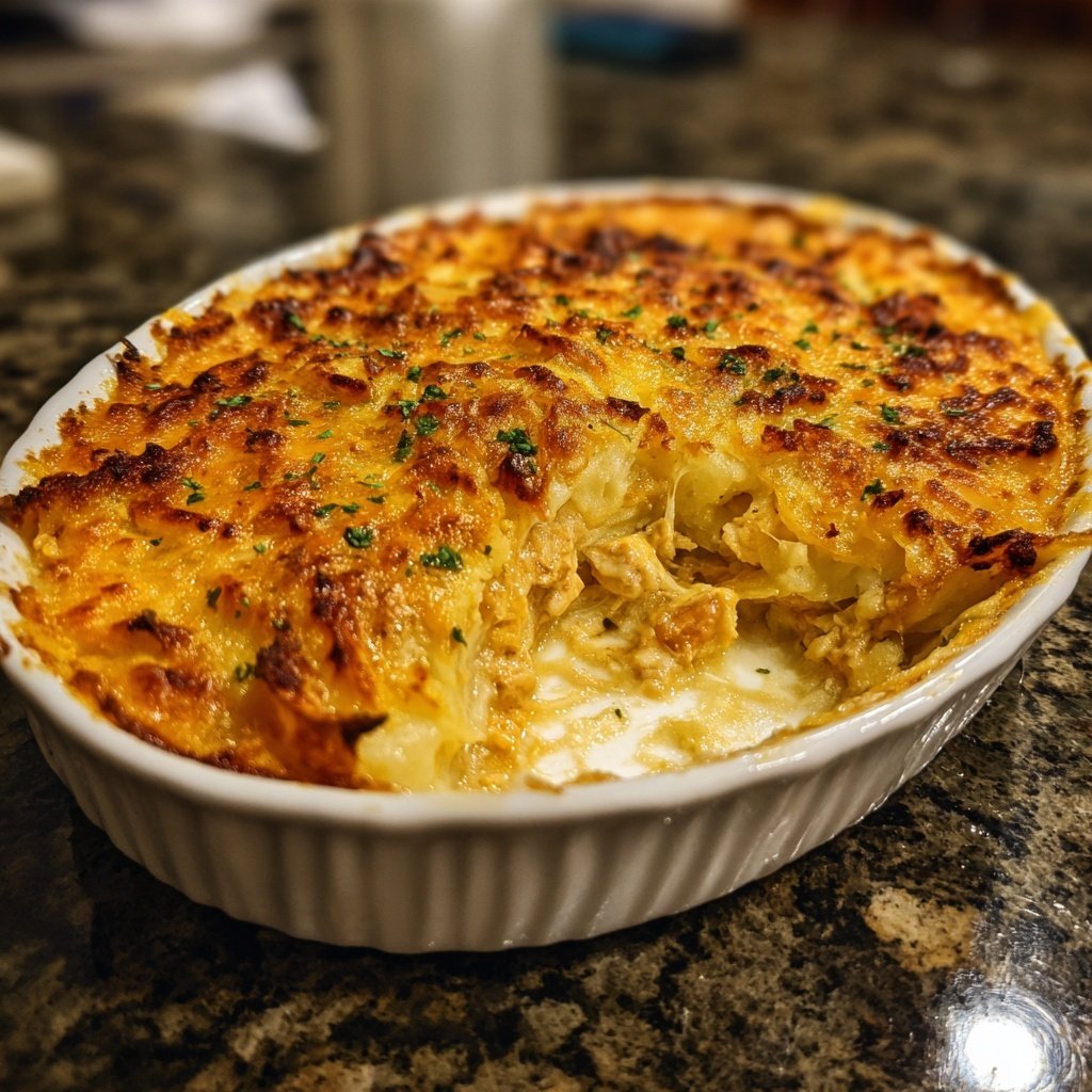 Hearty Buffalo Chicken Shepherd's Pie