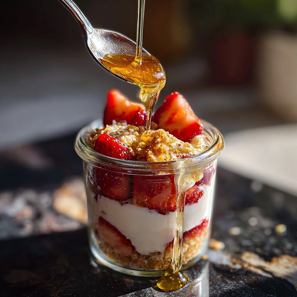 Honey-Lavender Strawberry Parfaits
