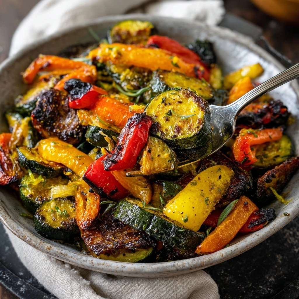 Lemon Garlic Roasted Veggies
