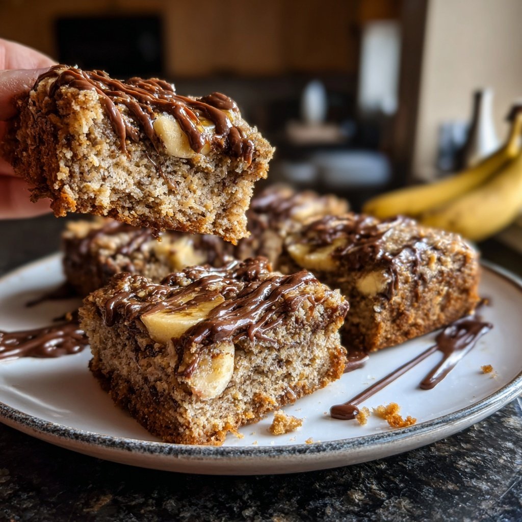Frosted Chocolate Banana Bars