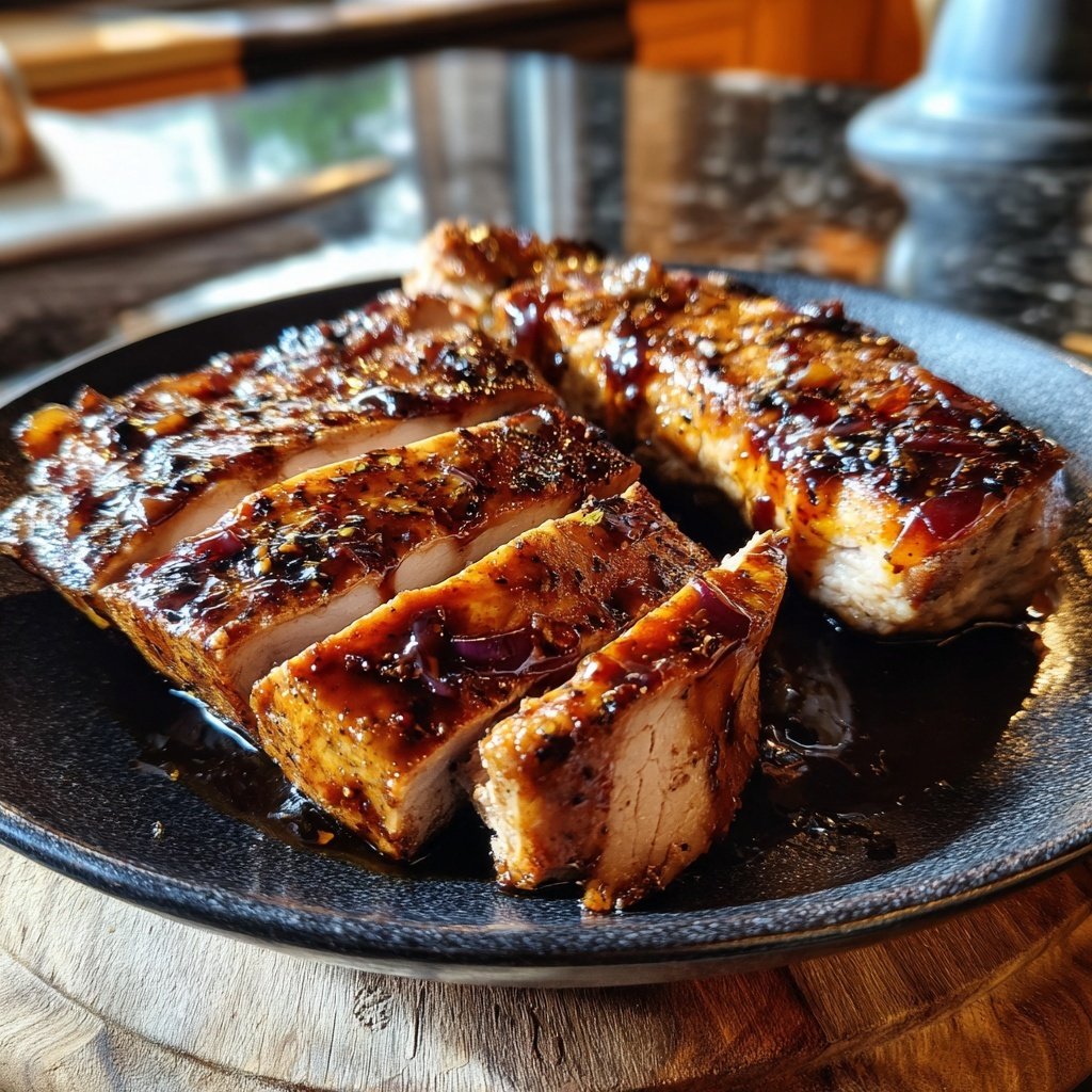 Balsamic Onion Pork Loin