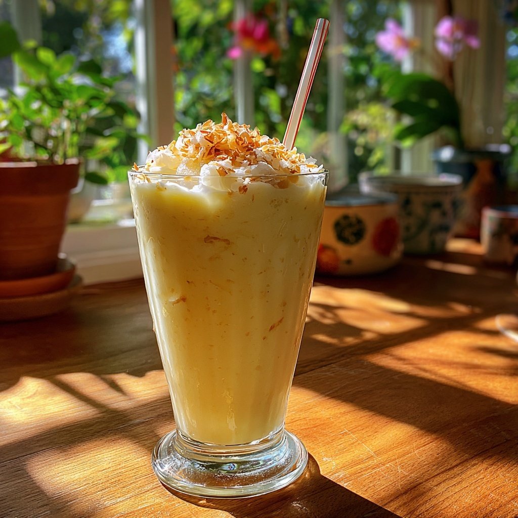 Pineapple Coconut Vanilla Frappe