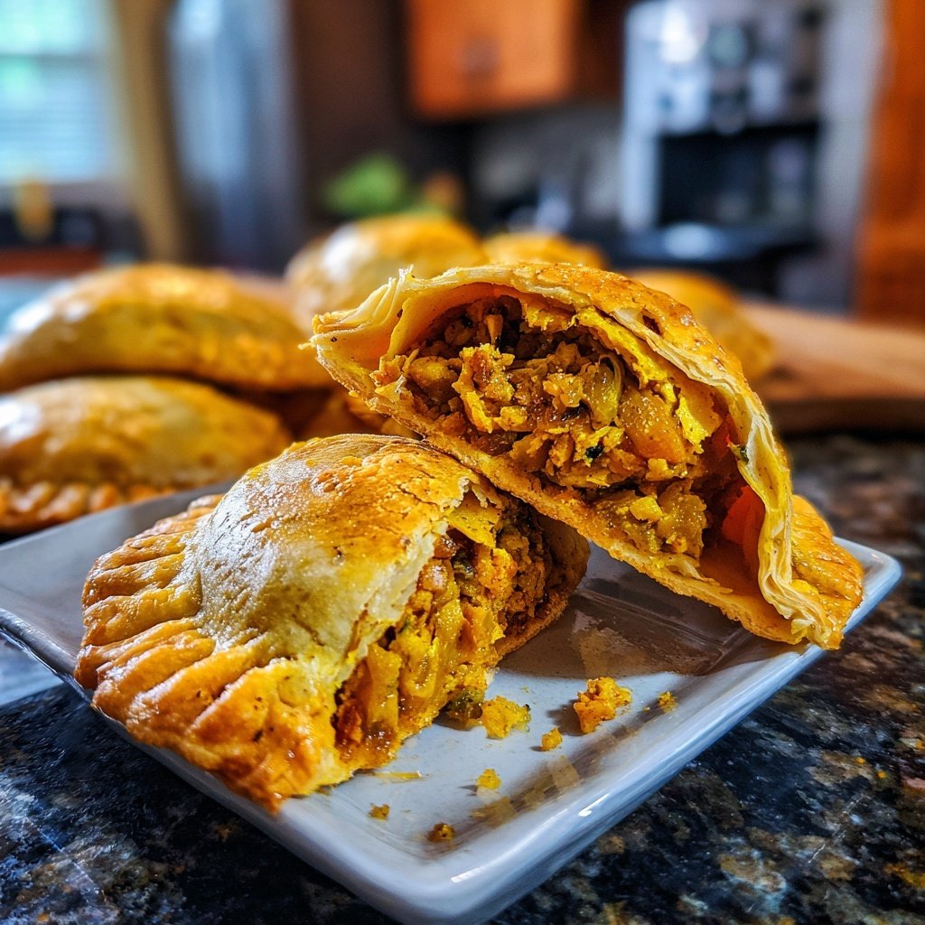 Jamaican Curry Chicken Patties