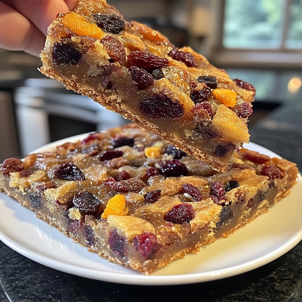 Spiced Mulled Wine Fruit Bars