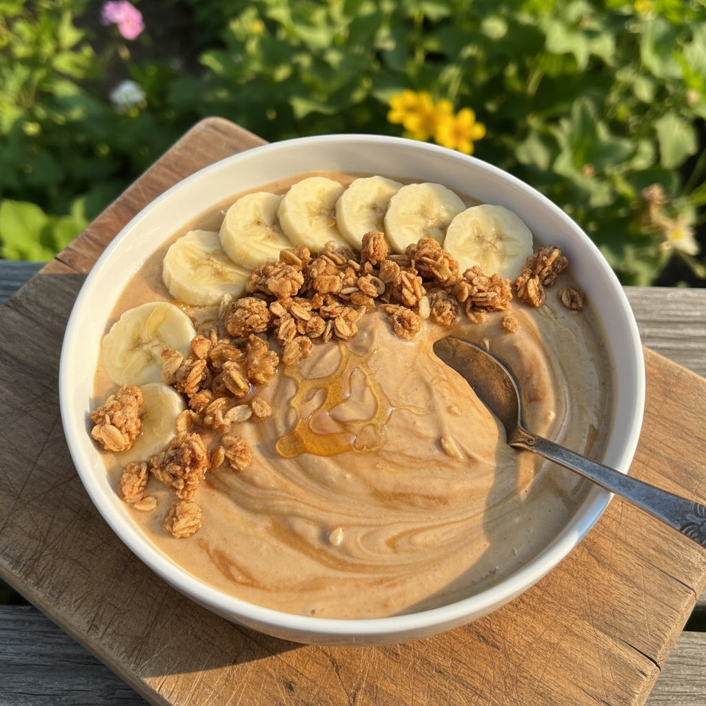 Peanut Butter Banana Smoothie Bowl