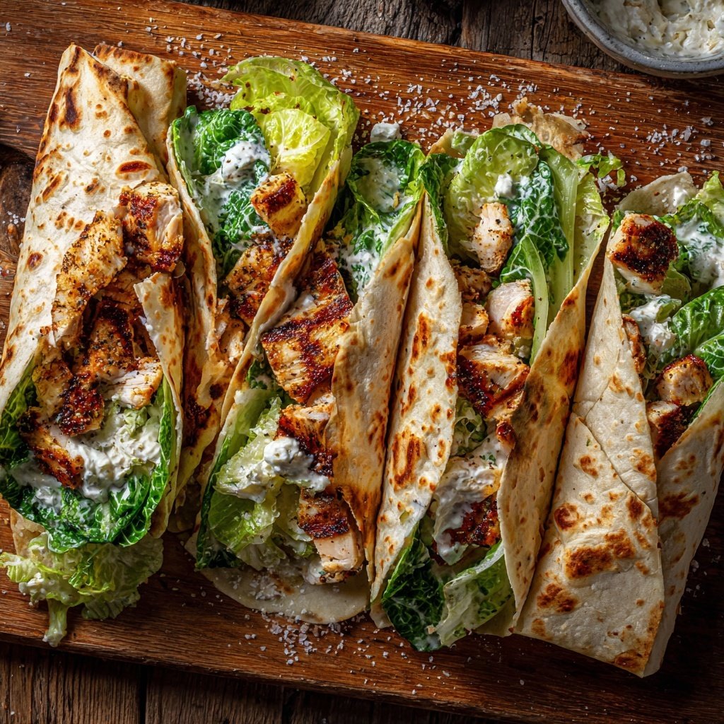Grilled Chicken Caesar Wraps