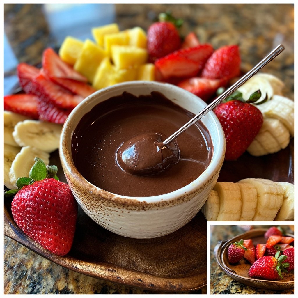 Tropical Fruit Chocolate Fondue