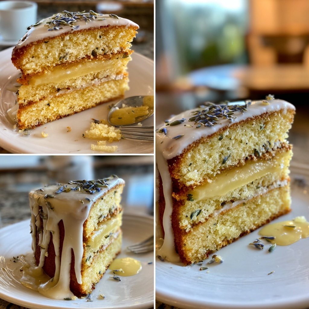Lemon Lavender Vanilla Cake
