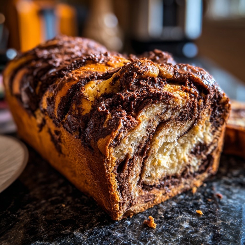 Peanut Butter Chocolate Swirl Bread