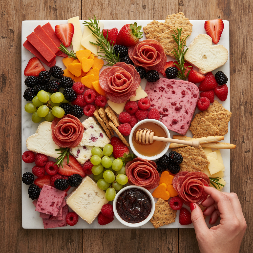 Valentine’s Day Charcuterie Delight