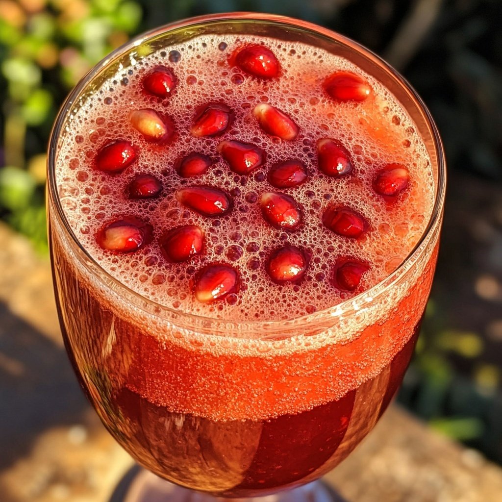 Pomegranate Mulled Wine Spritzer