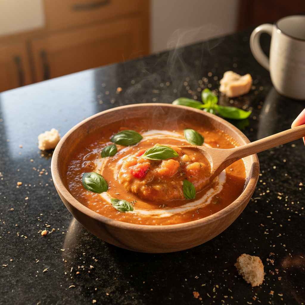 Comforting Tomato Basil Soup