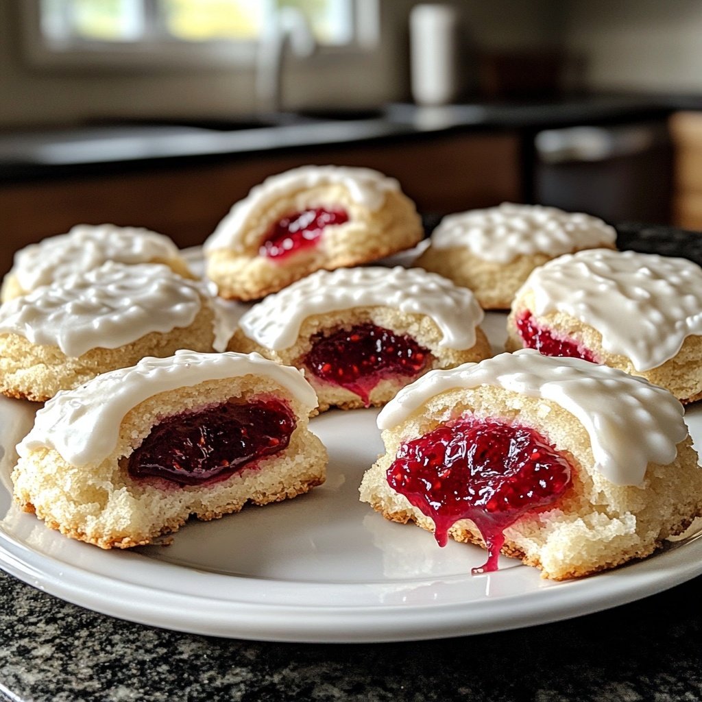 Raspberry-Filled Angel Eyes