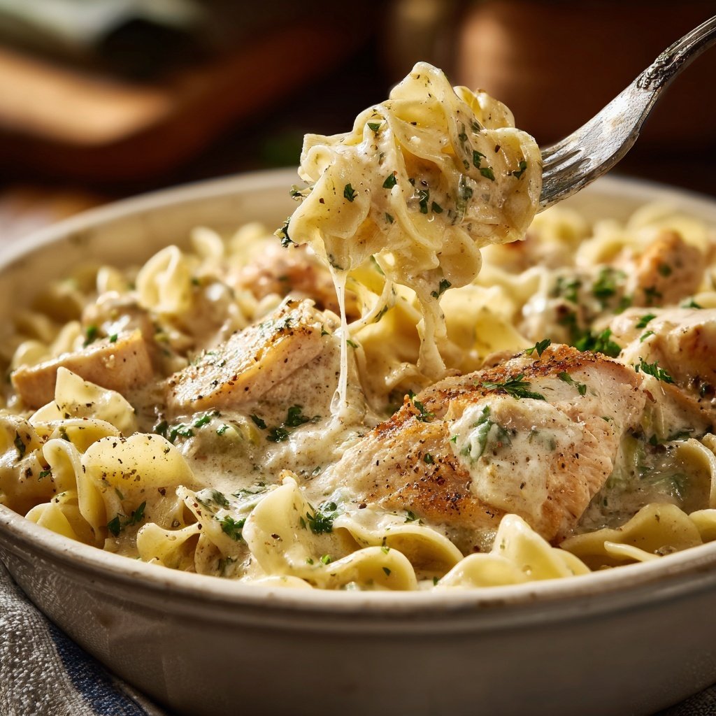 Creamy Chicken Breast with Egg Noodles