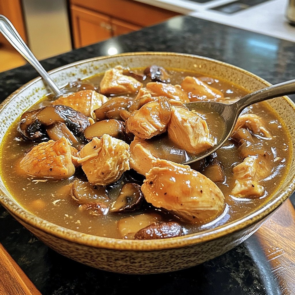 Rotisserie Chicken and Mushroom Chicken Soup