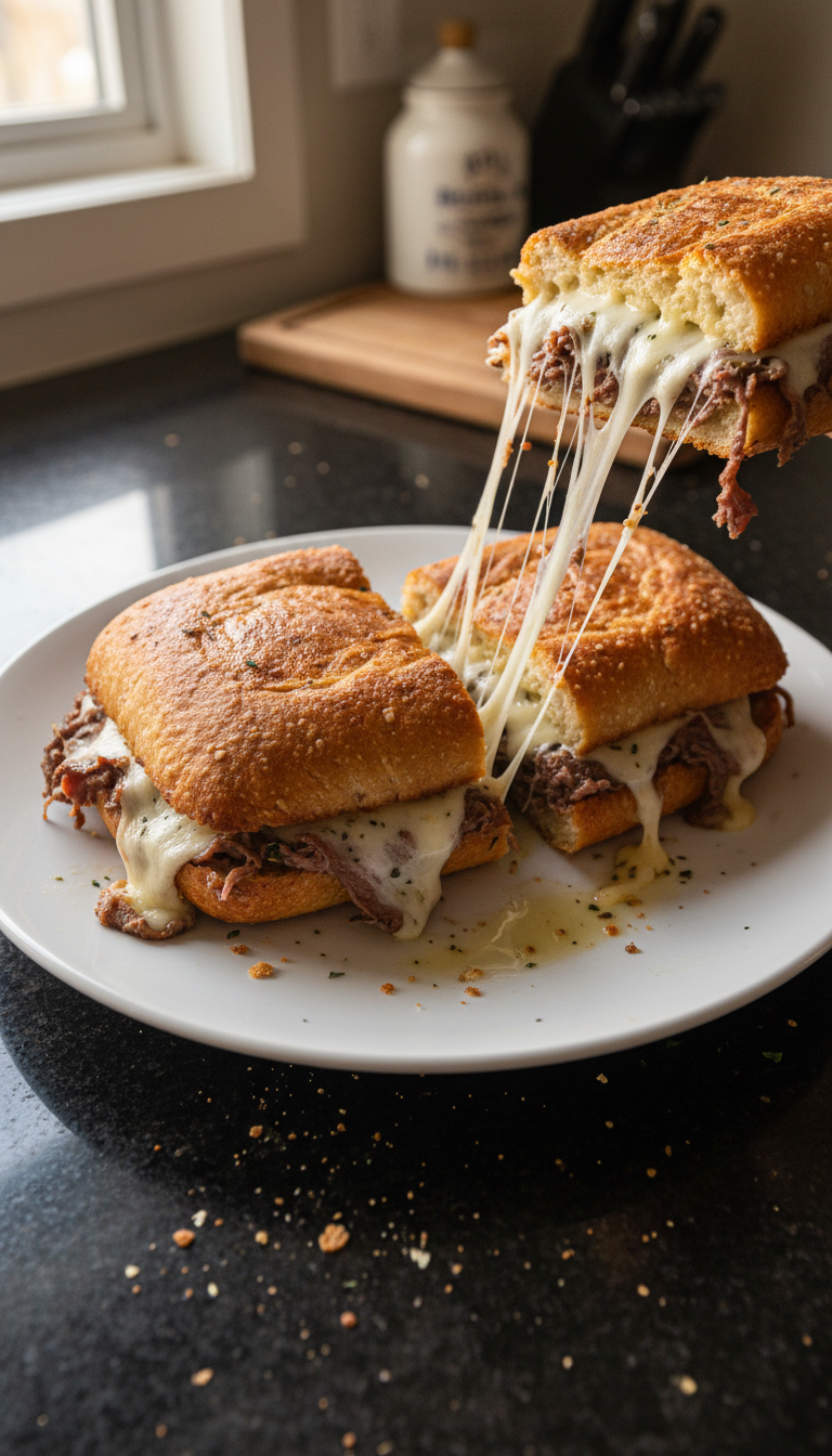 Italian Beef and Cheese Melts