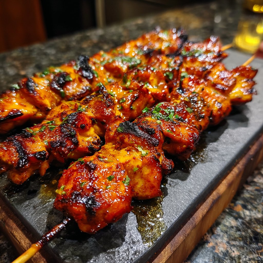 Honey Lime Chicken Skewers