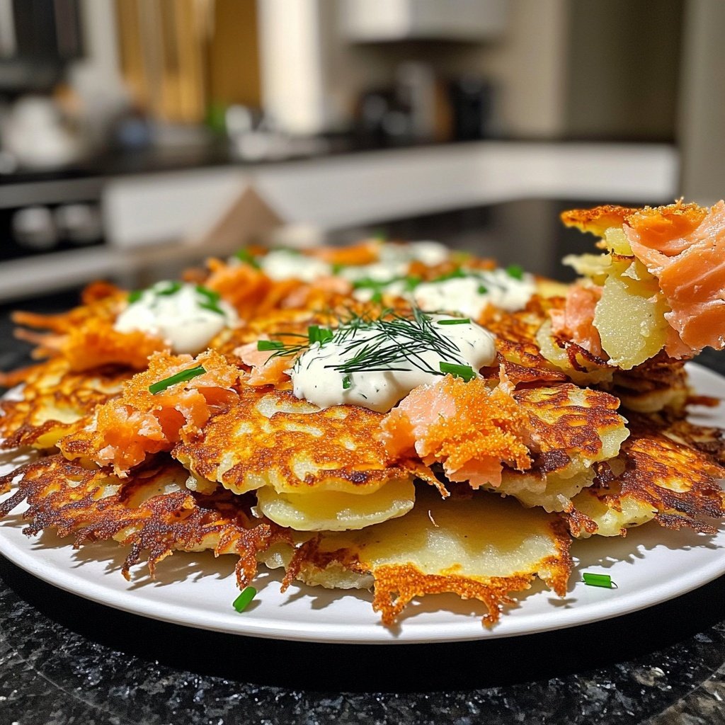 Smoked Salmon Potato Pancakes