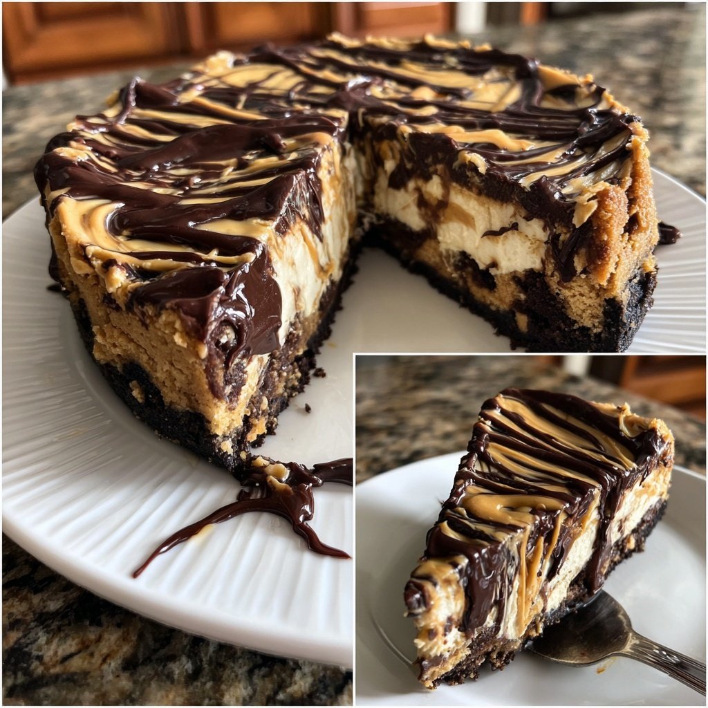 Chocolate Peanut Butter Cheesecake