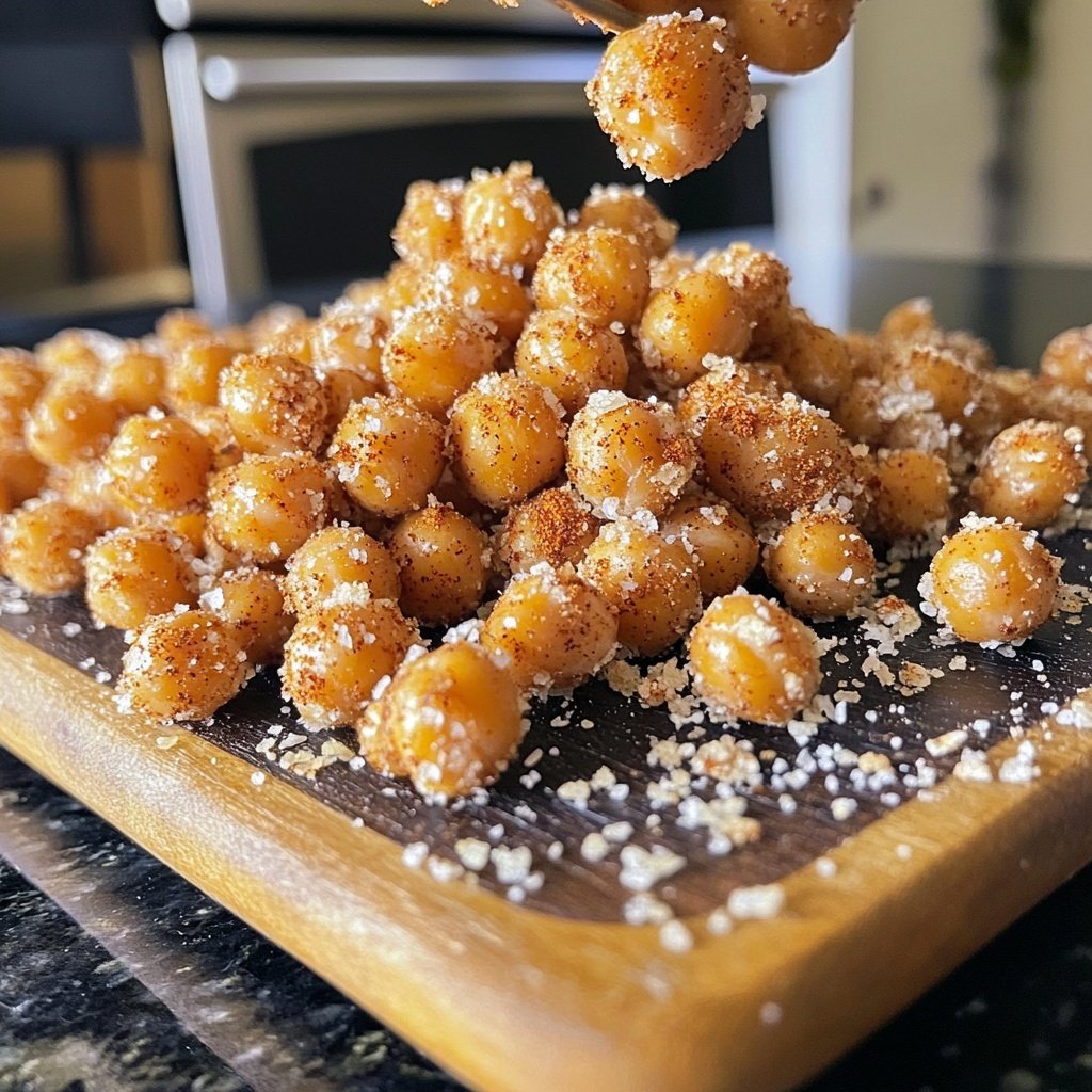 Crispy Roasted Chickpeas Spiced