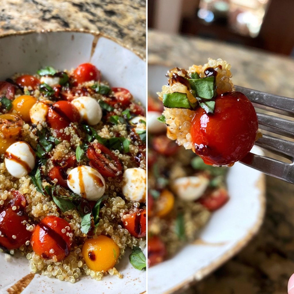 Caprese Balsamic Quinoa Salad