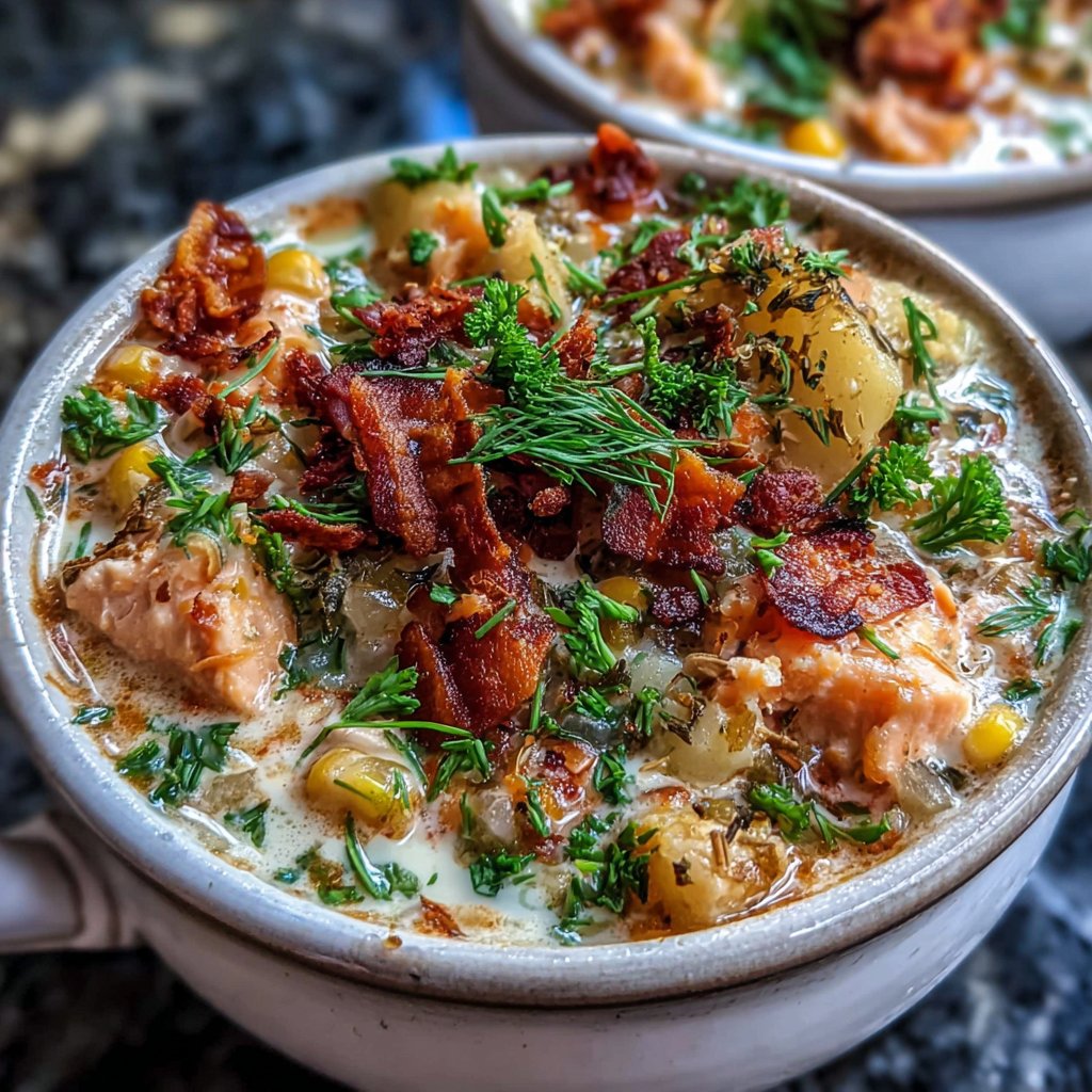Salmon Chowder Protein Bowl