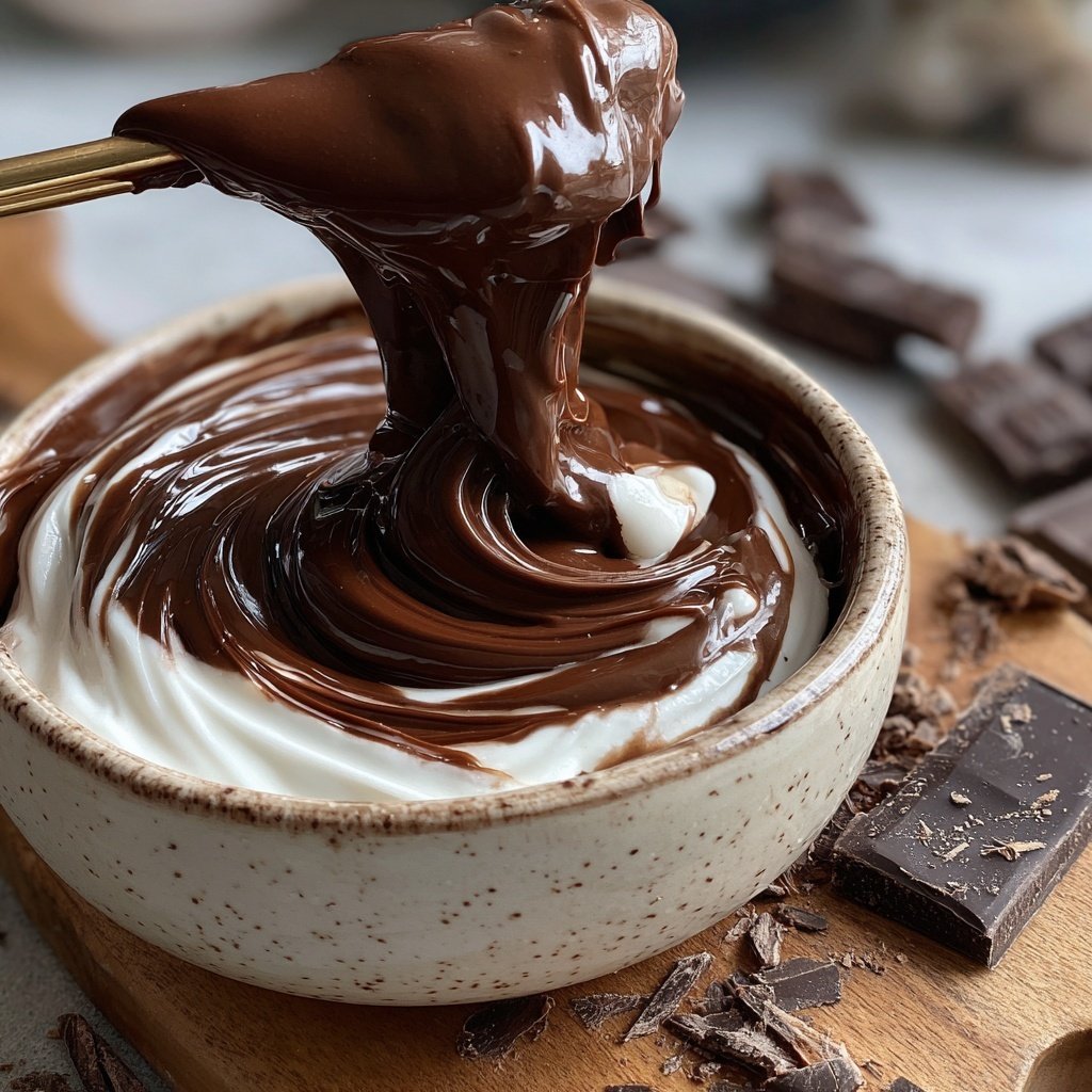Whipped Cream Chocolate Fondue