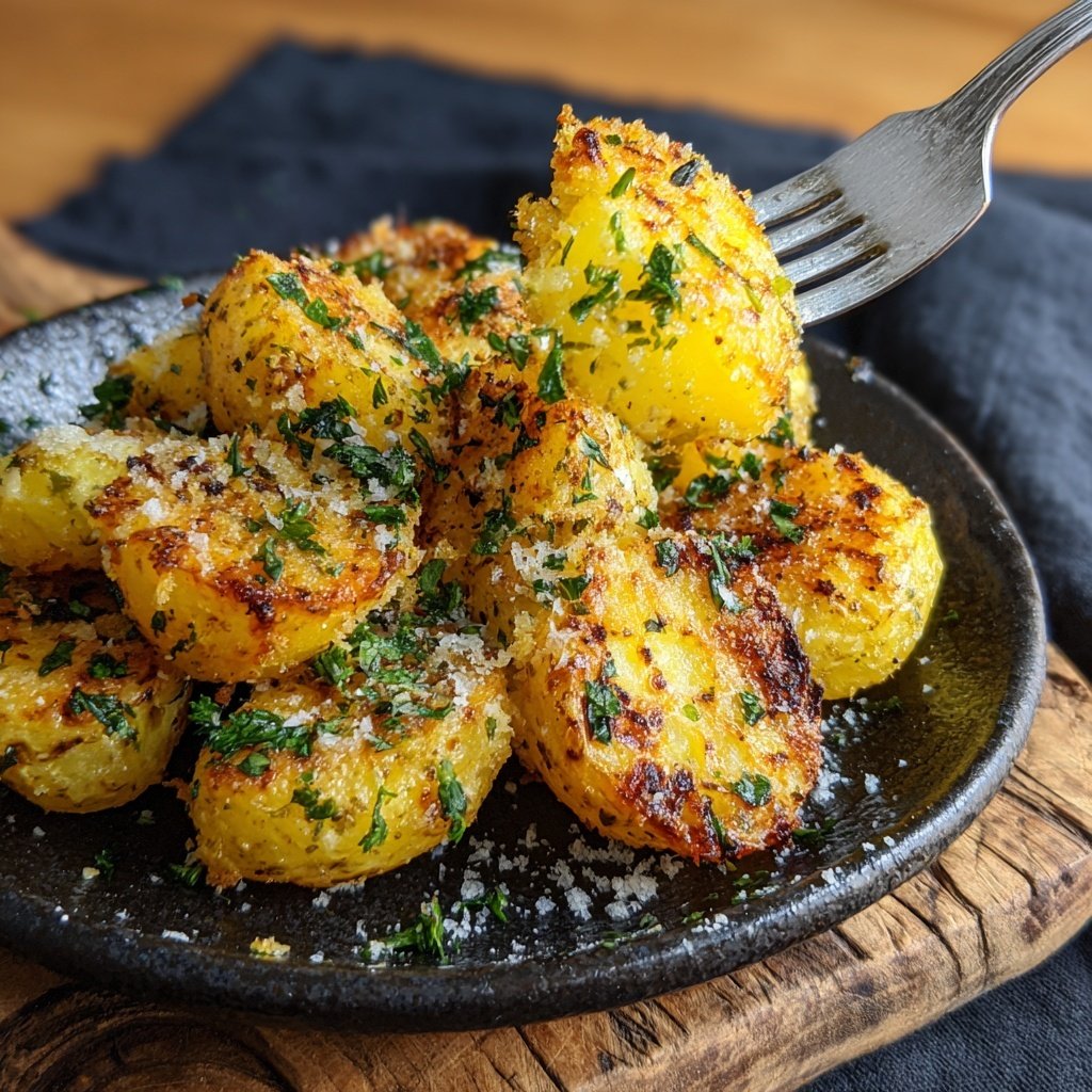Garlic Parmesan Roast Potatoes