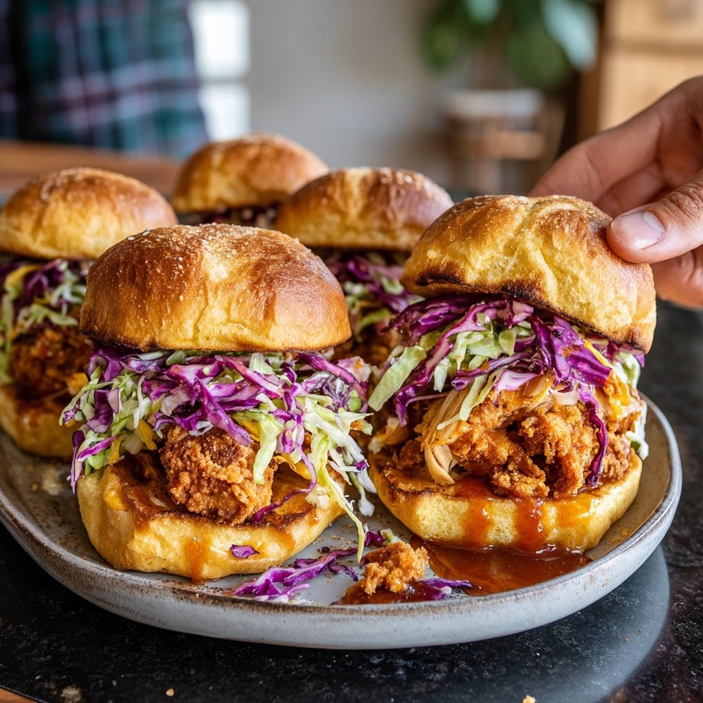 Crunchy Asian Chicken Sliders