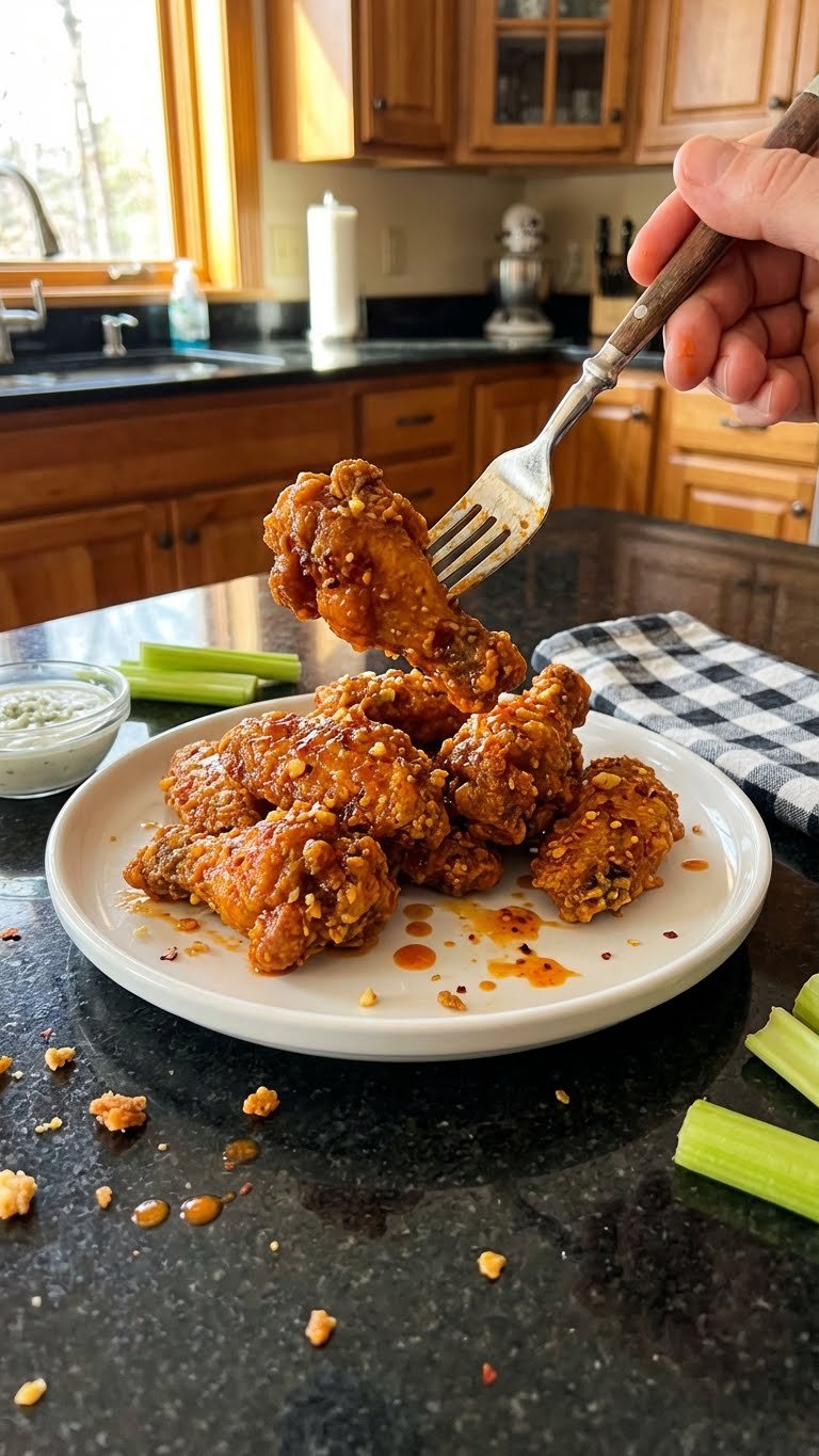 Crispy Buffalo Chicken Love Wings