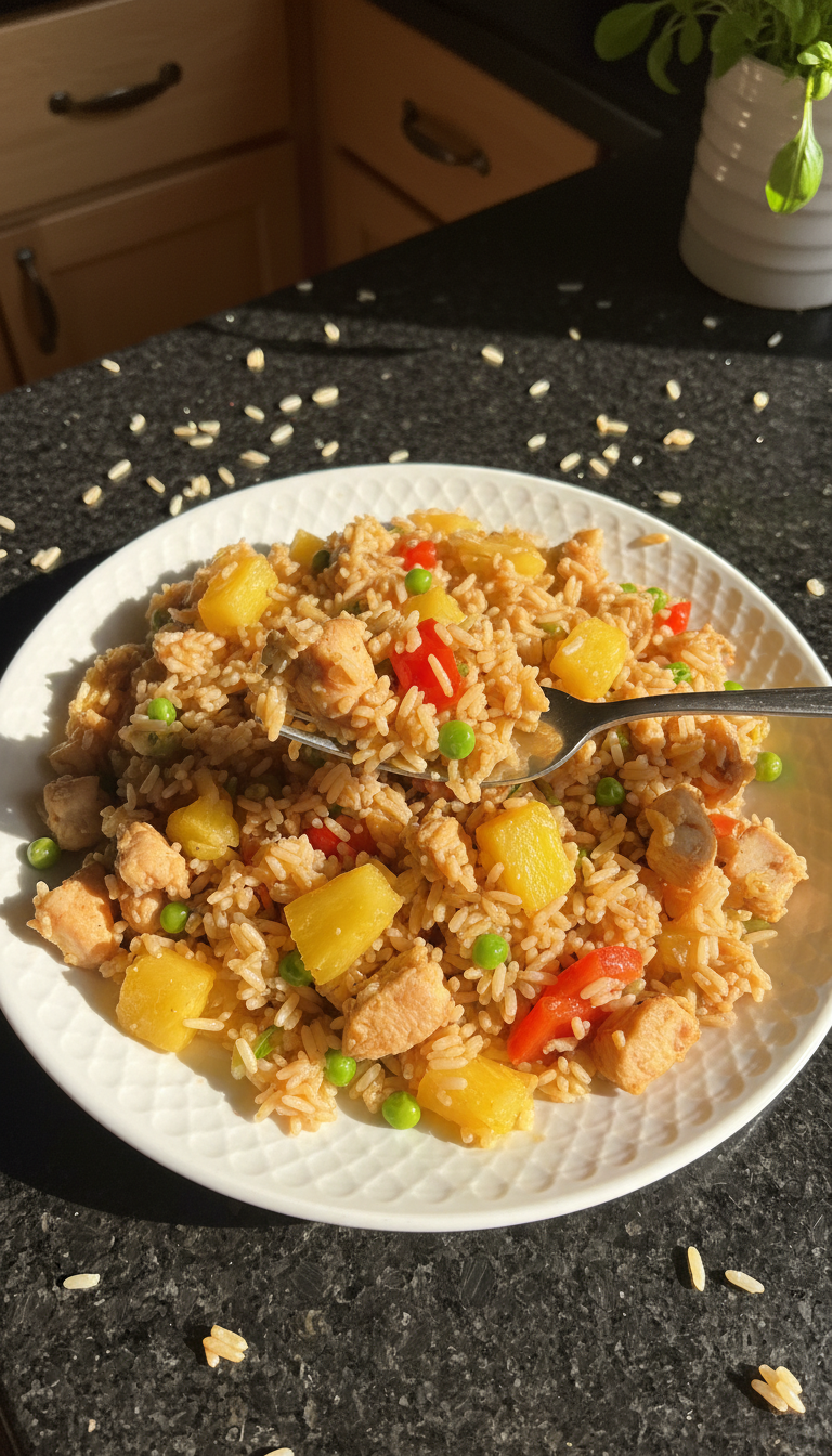 Pineapple Chicken Fried Rice
