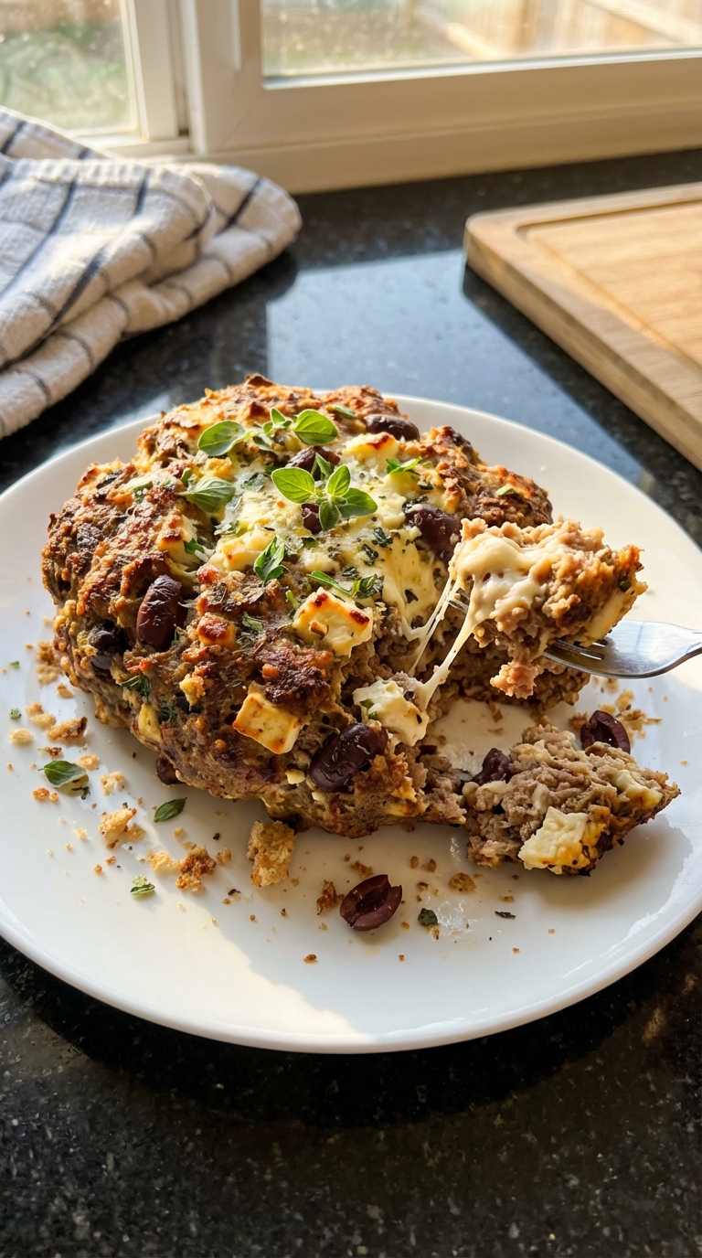 Mediterranean Meatloaf with Feta