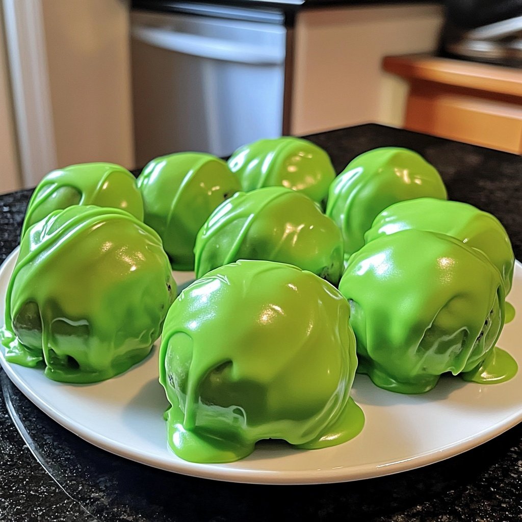 Grinch Oreo Balls