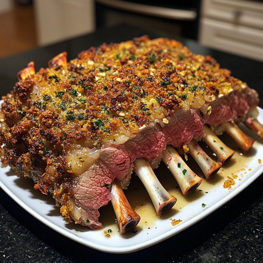 Garlic Herb-Crusted East Coast Rack Lamb