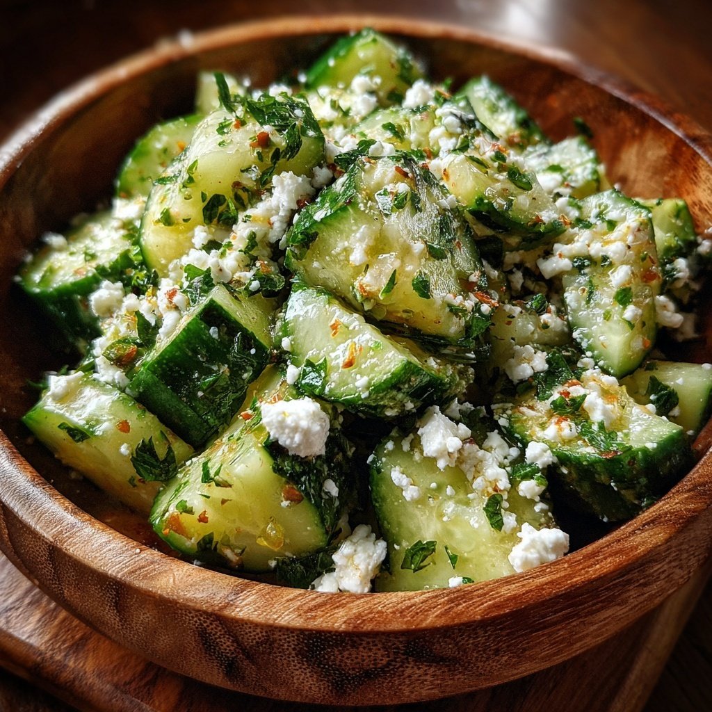 Chilled Cucumber Feta Medley